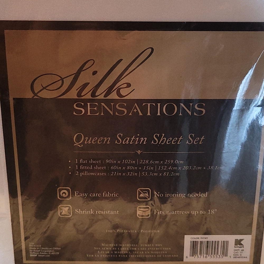 Queen Satin Sheet Set